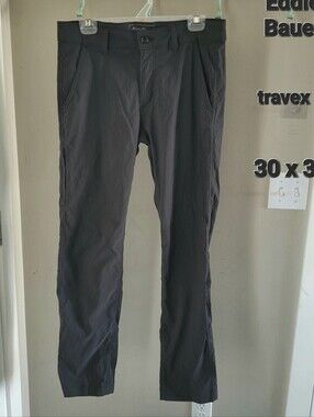 Eddie Bauer Men’s Charcoal Travex Chinos